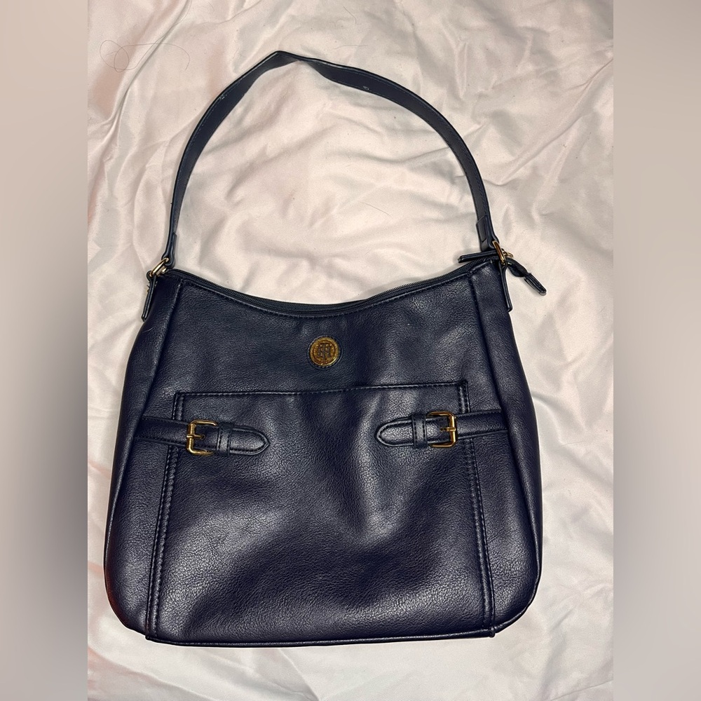 Tommy Hilfiger Navy Blue Hobo Bag